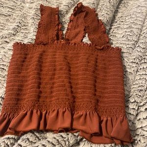 Rust crop top